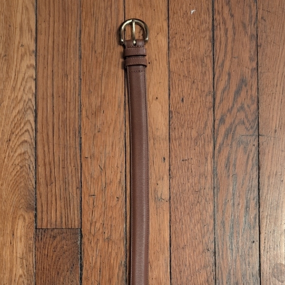 Coach Large Leather Belt with Brass Buckle main image 4